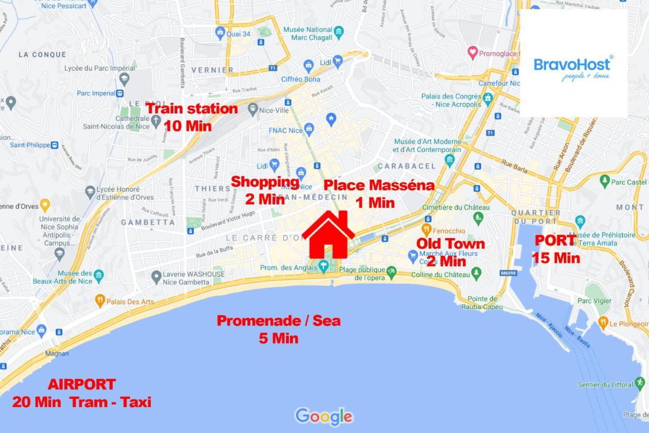 Gioffredo Massena 4 Pers Ac Wi-Fi Apartment Ница Екстериор снимка